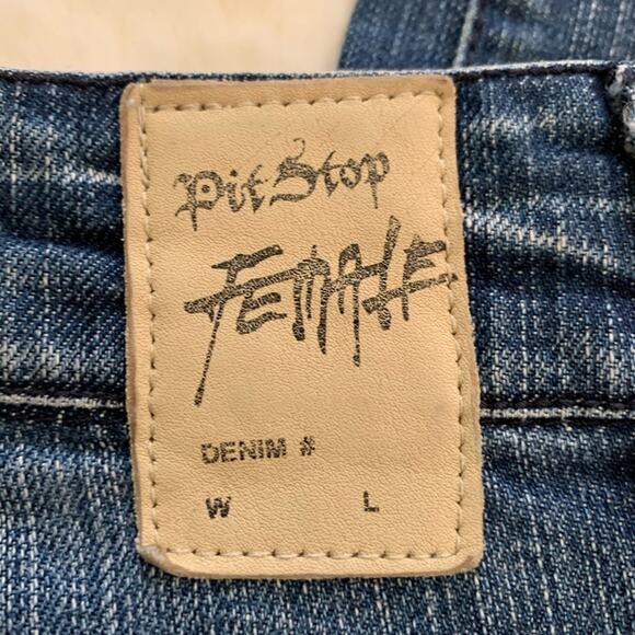 Pit Stop Jeans Distressed light Wash Skinny Jean Size 28 - Picture 8 of 12